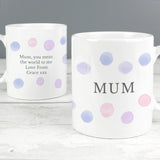 Personalised Pink Spot Mug: 2 - Mugs By Gift Moments