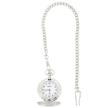 Personalised Chrome Pocket Fob Watch: 2 - Watches By Gift Moments