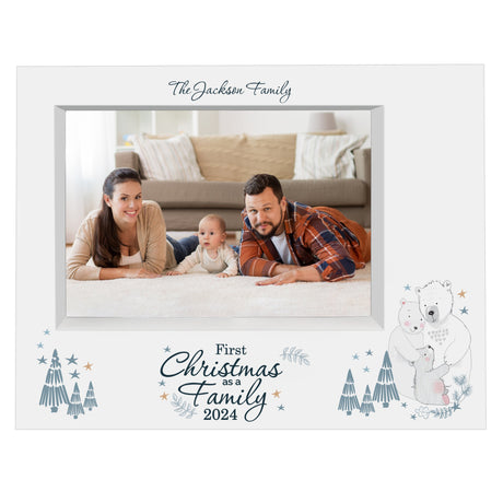 Personalised Polar Bear Family Christmas Frame: 3 - Photo Frames By Gift Moments