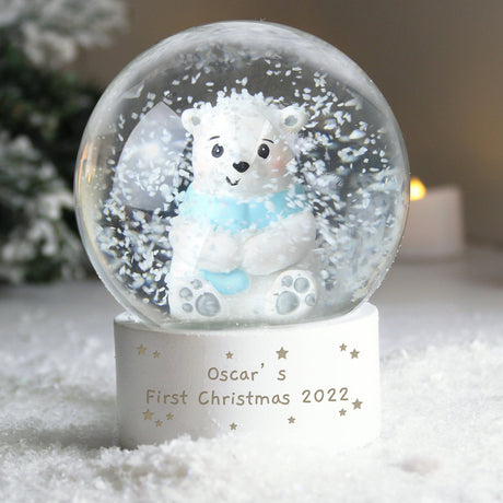 Personalised Polar Bear Snow Globe: 5 - Snow Globes By Gift Moments