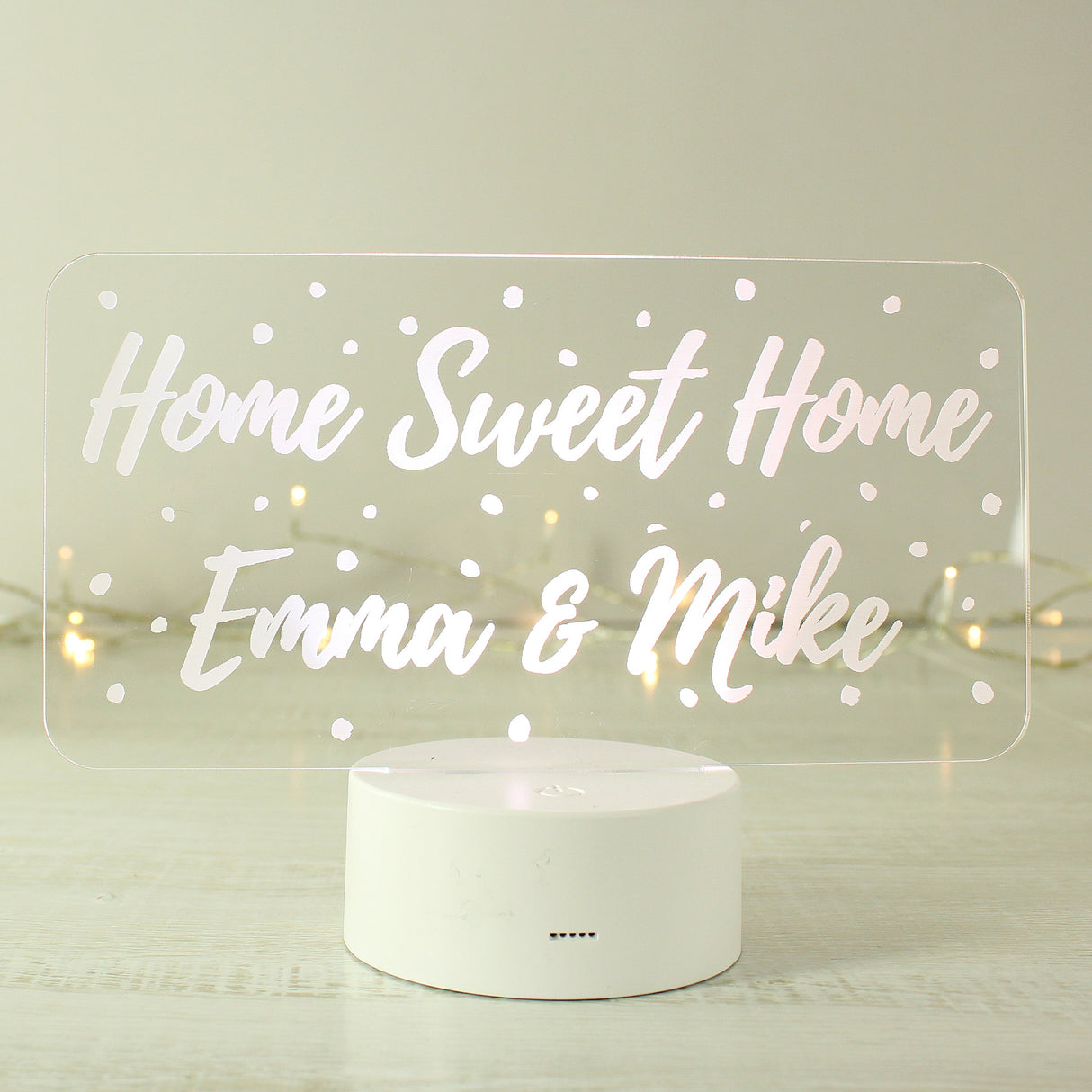 Personalised Colour Changing Polka-dot Night Light: 2 - LED Lighting By Gift Moments