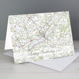 Personalised UK Map Card: 1 - Greeting Cards By Gift Moments