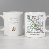 Personalised Map Compass Mug: 5 - Mugs By Gift Moments