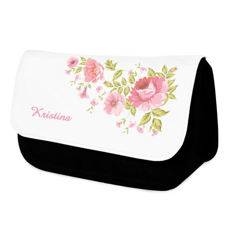 Personalised Rose Makeup Bag: 3 - Toiletry & Makeup Bags By Gift Moments