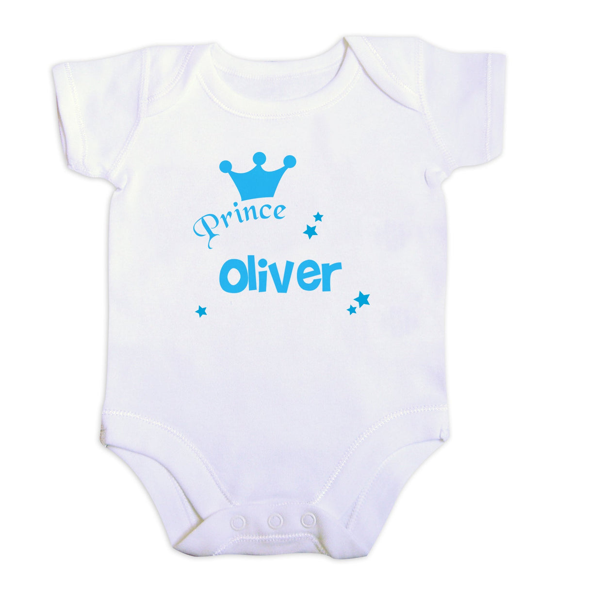 Personalised Prince Baby Vest for Newborns: 2 - Baby Clothing By Gift Moments