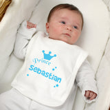 Personalised Little Prince Cotton Bib: 1 - Baby Clothing By Gift Moments