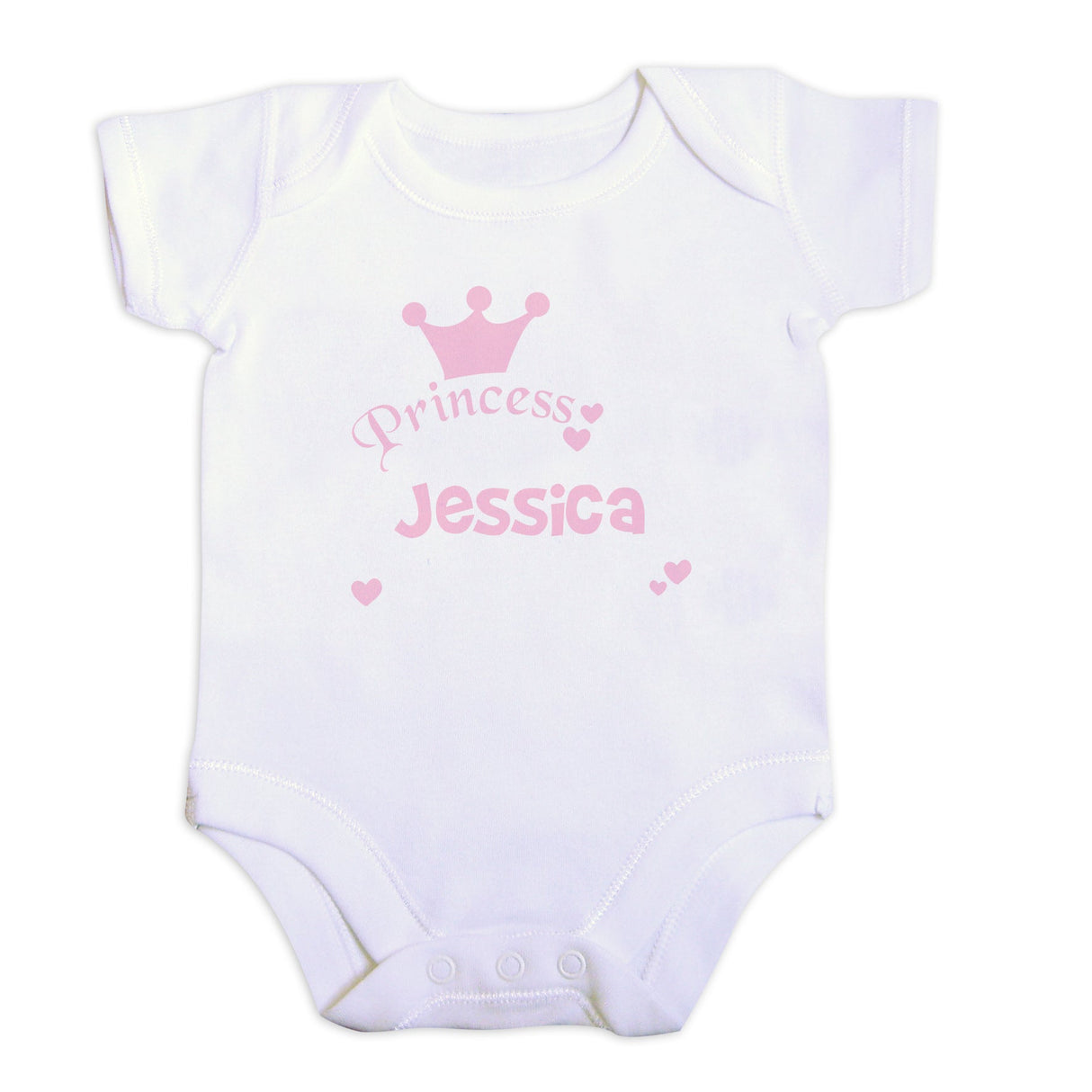 Personalised Princess Baby Vest 0-3 Months: 2 - Baby Clothing By Gift Moments