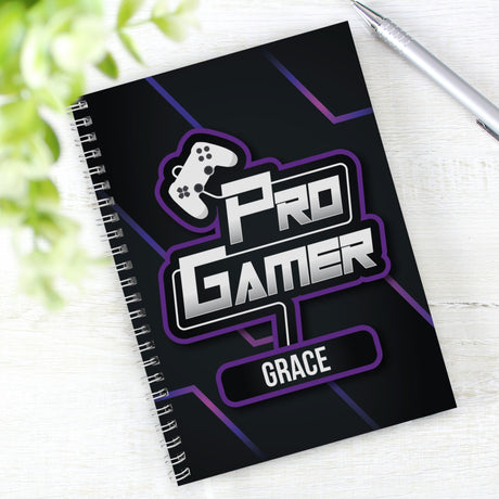 Personalised Pro Gamer A5 Notebook: 3 - Notebooks By Gift Moments