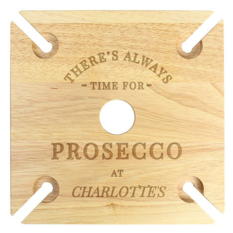 Personalised Prosecco Holder with Flute Stand: 5 - Barware By Gift Moments