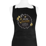 Personalised Queen Bee Black Apron: 4 - Aprons By Gift Moments