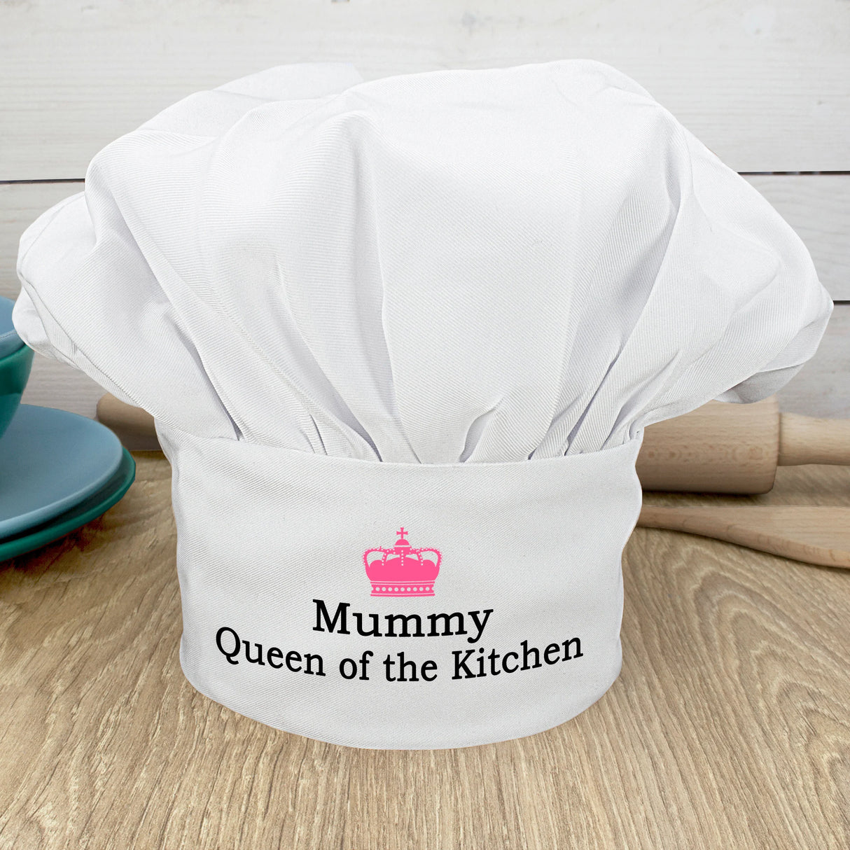 Personalised Queen of the Kitchen Chef Hat: 1 - Chef Hats By Gift Moments