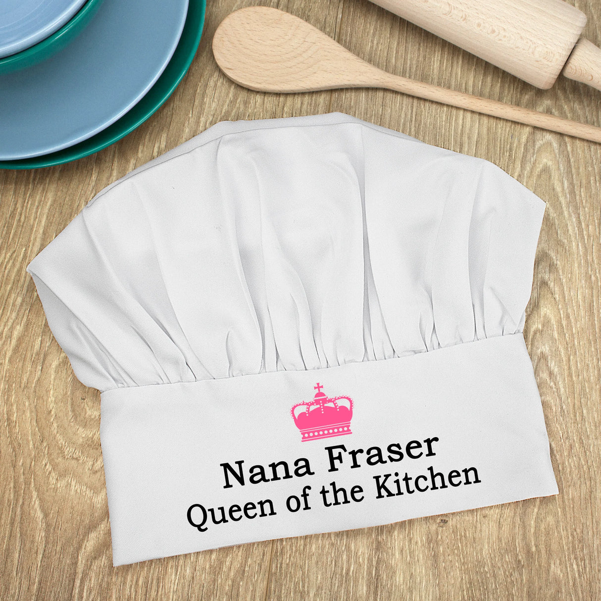 Personalised Queen of the Kitchen Chef Hat: 3 - Chef Hats By Gift Moments