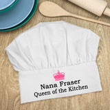 Personalised Queen of the Kitchen Chef Hat: 3 - Chef Hats By Gift Moments