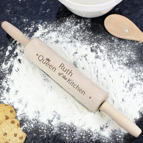 Personalised Queen of the Kitchen Rolling Pin: 1 - Keepsakes By Gift Moments