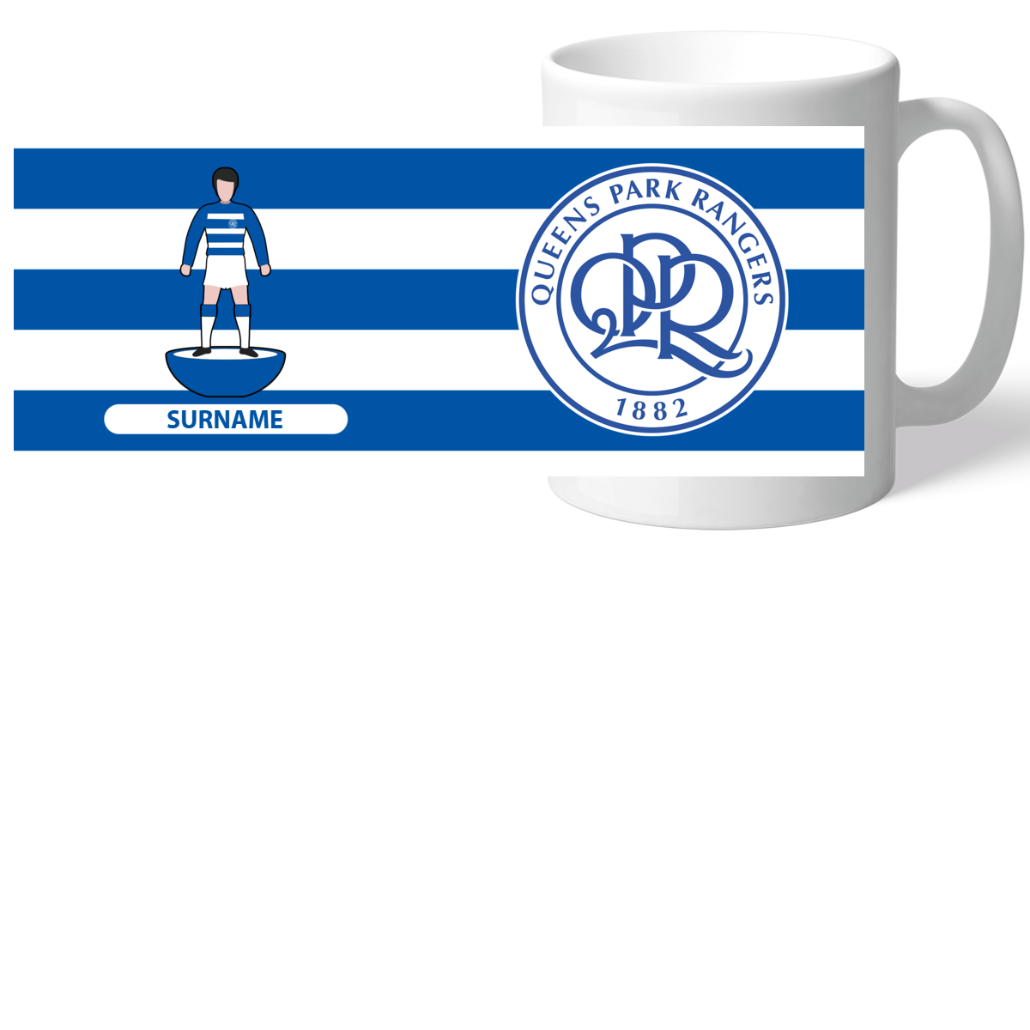 Personalised Queens Park Rangers Player Mug: 2 - Mugs By Queens Park Rangers