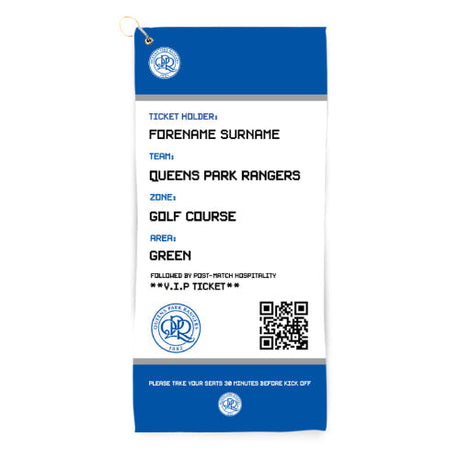 Personalised Queens Park Rangers FC Golf Towel: 1 - Golf Towels By Queens Park Rangers