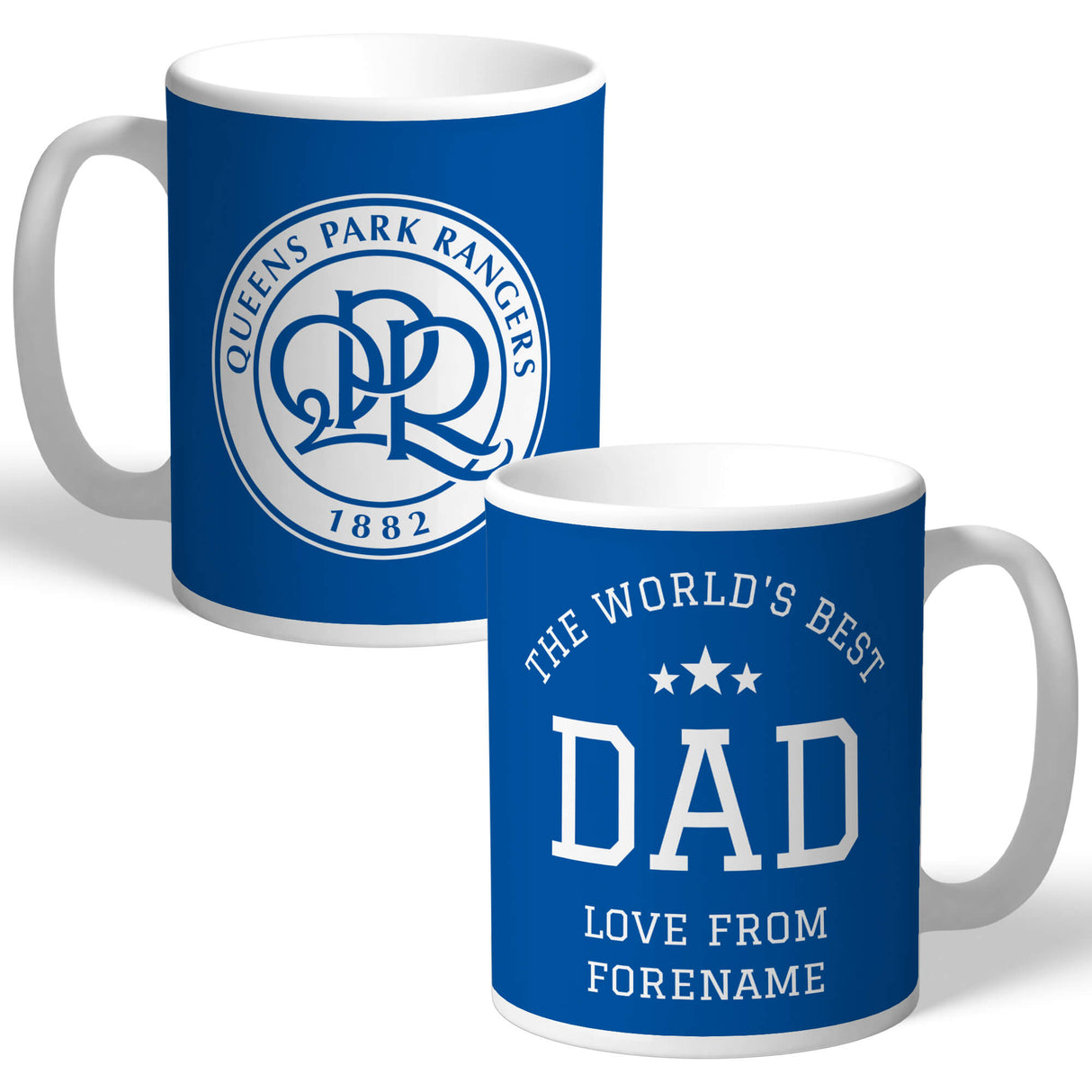 Personalised Queens Park Rangers World’s Best Dad Mug: 1 - Mugs By Queens Park Rangers