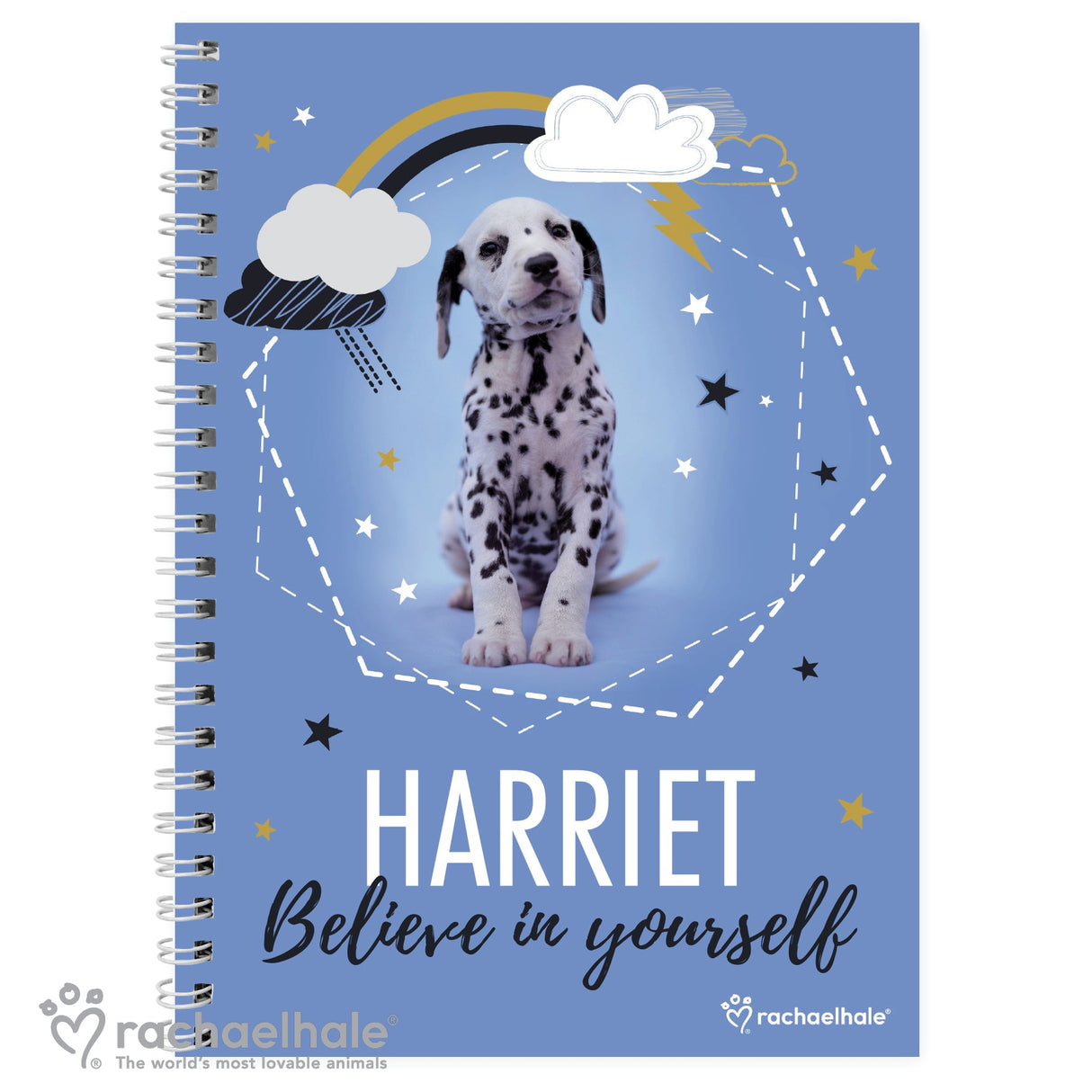 Personalised Rachael Hale Dalmatian Notebook: 2 - Notebooks By Rachael Hale