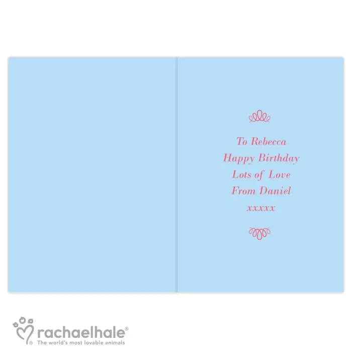 Personalised Rachael Hale Birthday Card: 4 - Greeting Cards By Rachael Hale