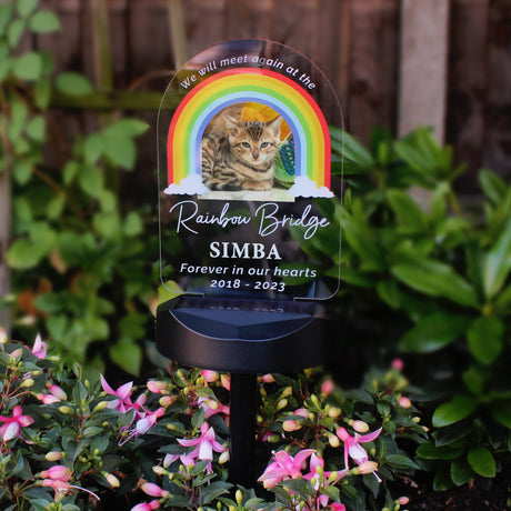 Personalised Solar Pet Memorial Light: 9 - Solar Lights By Gift Moments