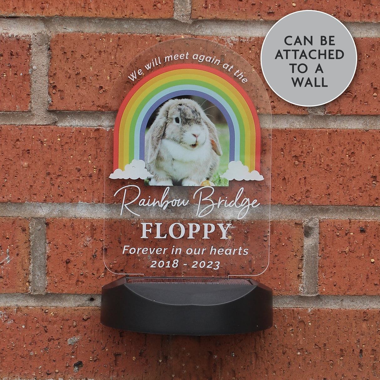 Personalised Solar Pet Memorial Light: 5 - Solar Lights By Gift Moments