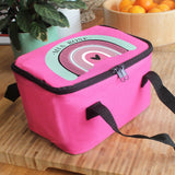 Personalised Rainbow Pink Kids Lunch Bag: 2 - Lunch Boxes & Bags By Gift Moments