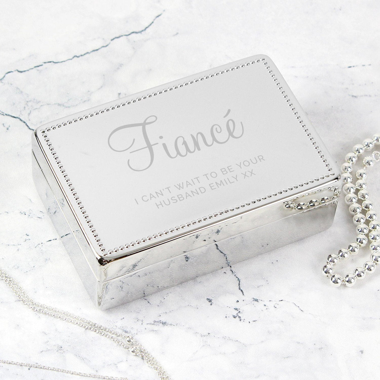 Personalised Rectangular Jewellery Box: 3 - Jewellery Boxes By Gift Moments