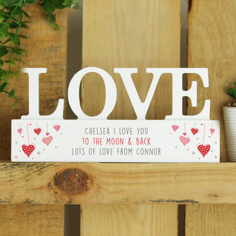 Personalised Red Hearts Love Ornament: 4 - Ornaments By Gift Moments