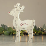 Personalised Rustic Red Nosed Reindeer Ornament: 1 - Christmas Decorations By Gift Moments