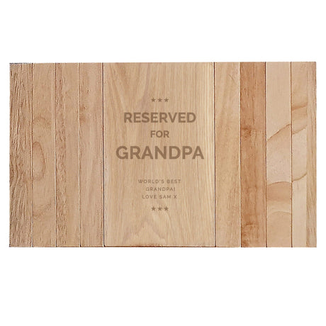 Personalised Reserved For Wooden Sofa Tray: 4 - Coasters By Gift Moments