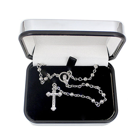 Personalised Rosary Beads with Cross Trinket Box: 3 - Trinket Boxes By Gift Moments