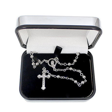 Personalised Rosary Beads with Cross Trinket Box: 9 - Trinket Boxes By Gift Moments