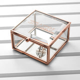 Personalised Rose Gold Glass Trinket Box: 9 - Trinket Boxes By Gift Moments