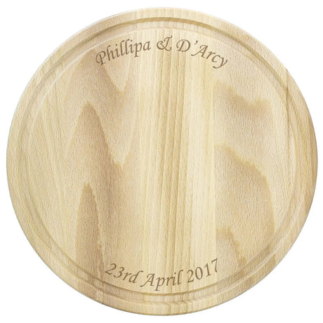 Personalised Round Chopping Board: 2 - Chopping Boards By Gift Moments