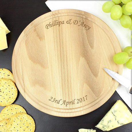 Personalised Round Chopping Board: 1 - Chopping Boards By Gift Moments