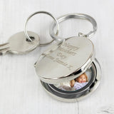 Personalised Round Photo Keyring: 1 - Keyrings By Gift Moments