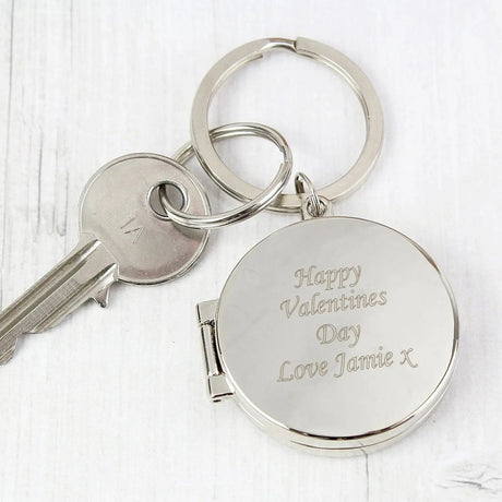 Personalised Round Photo Keyring: 2 - Keyrings By Gift Moments