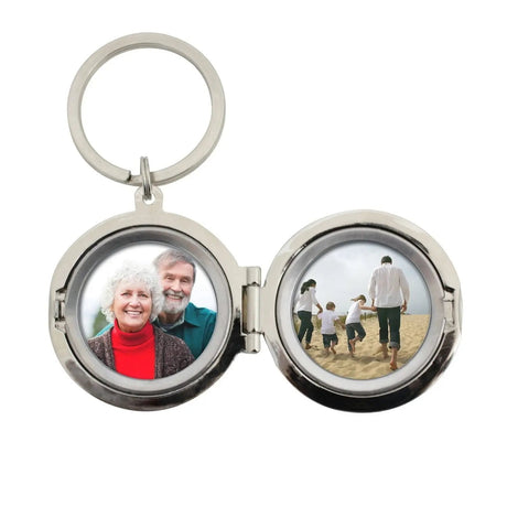 Personalised Round Photo Keyring: 4 - Keyrings By Gift Moments