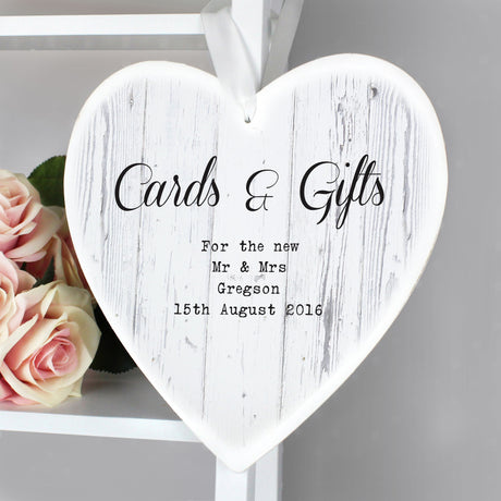 Personalised Rustic Wooden Heart Decoration: 3 - Decorations By Gift Moments