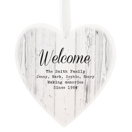 Personalised Rustic Wooden Heart Decoration: 2 - Decorations By Gift Moments