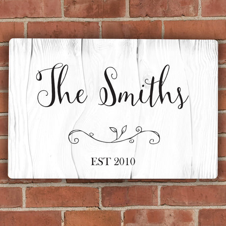 Personalised Rustic Metal Home Sign: 2 - Signs & Plaques By Gift Moments