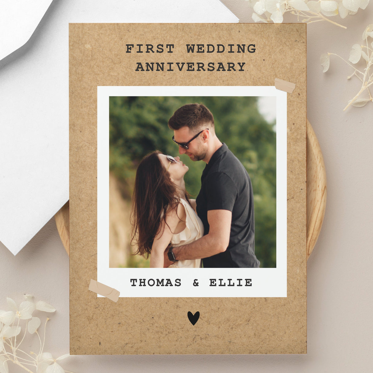 Personalised Rustic Polaroid Photo Card: 7 - Greeting Cards By Gift Moments