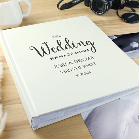 Personalised Rustic Wedding Photo Album: 3 - Photo Albums By Gift Moments