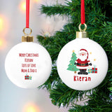 Personalised Santa Christmas Bauble: 1 - Christmas Baubles By Gift Moments