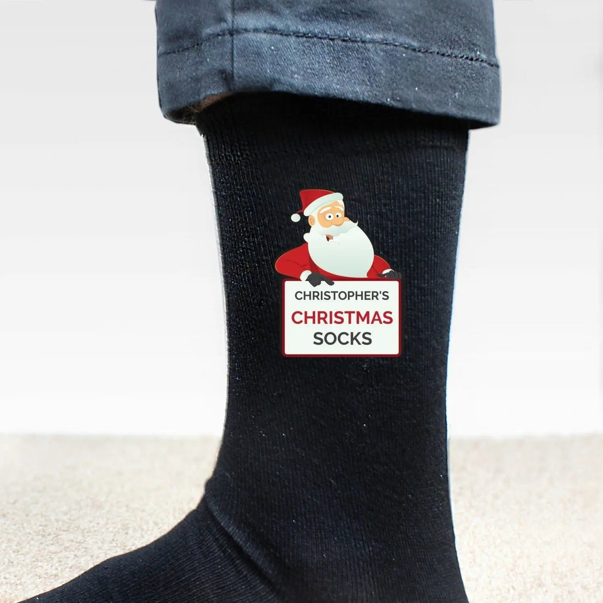 Personalised Santa Claus Christmas Socks: 2 - Clothing By Gift Moments