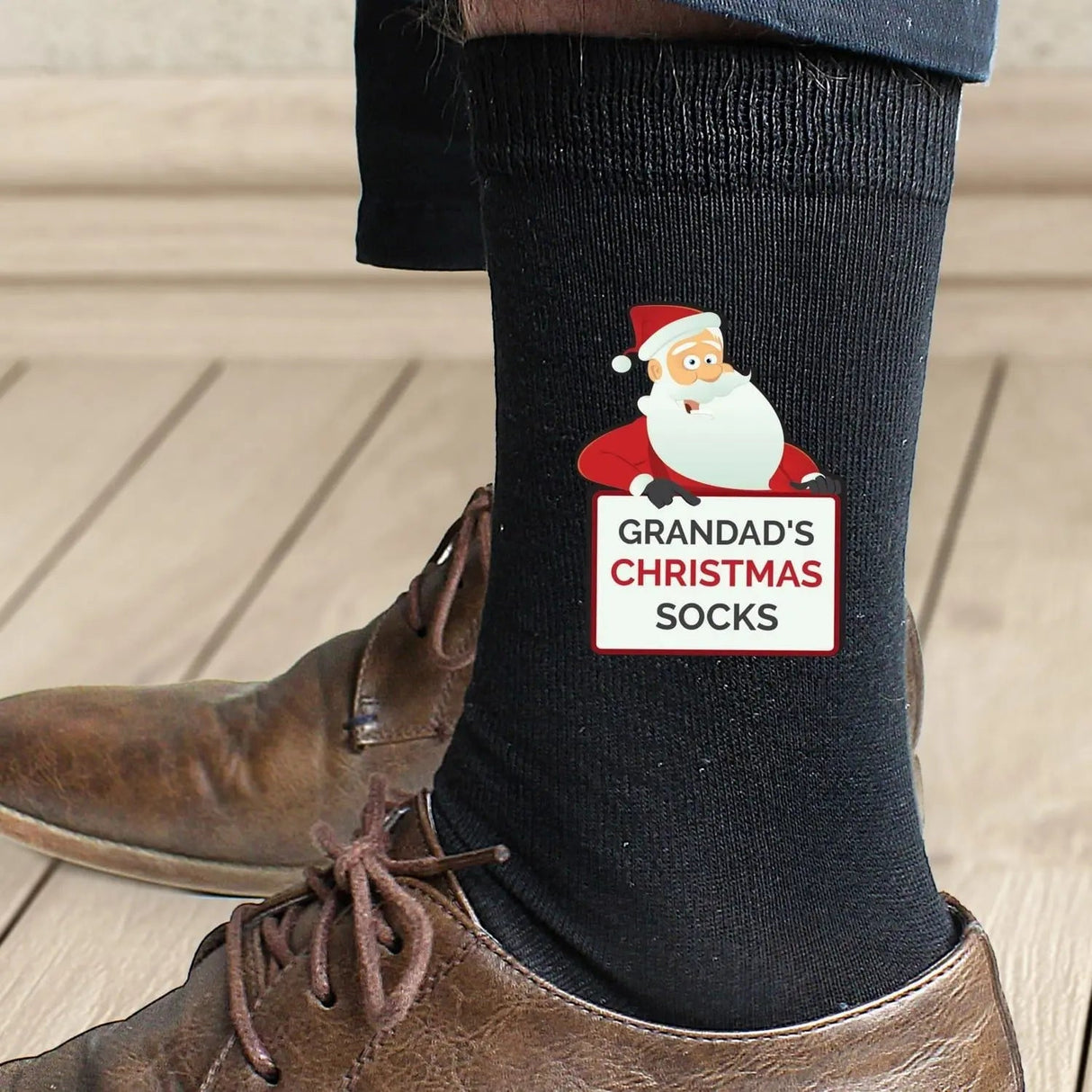 Personalised Santa Claus Christmas Socks: 1 - Clothing By Gift Moments