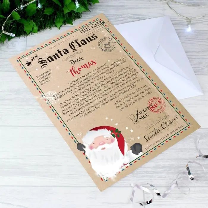 Personalised Santa Claus Letter for Kids: 3 - Santa Letters By Gift Moments