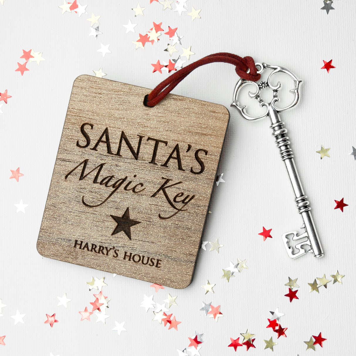 Personalised Santa's Magic Key Traditional - Keyrings at Gift Moments