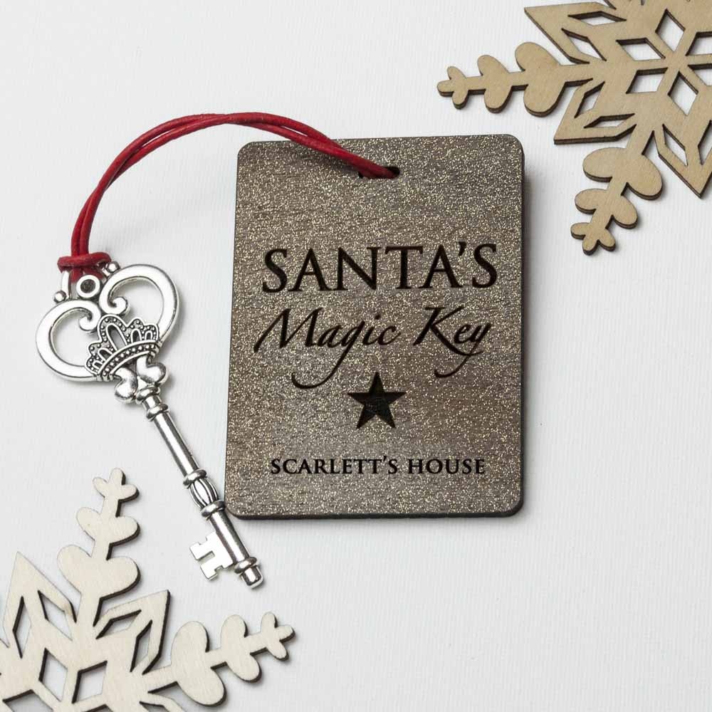 Personalised Santa's Magic Key Vintage - Keyrings at Gift Moments