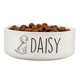 Personalised Scribble Ceramic Dog Bowl 14cm: 4 - Pet Products By Gift Moments